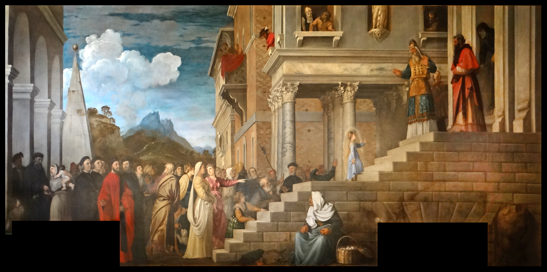 presentation of the virgin mary in the temple painting