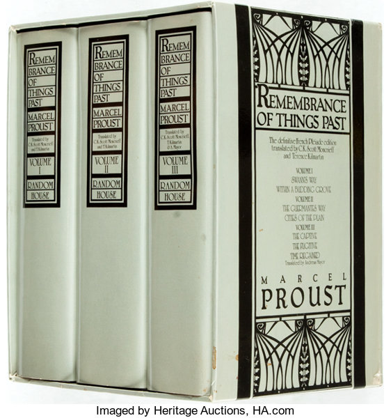 NEXT HOLY GROUND TALK: REMEMBRANCE OF THINGS PROUSTIAN